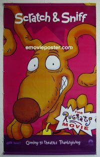 e527 RUGRATS MOVIE vinyl banner movie poster '98 Spike the dog!