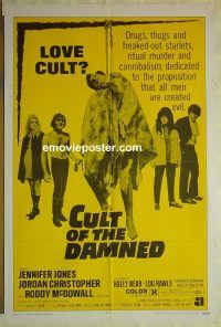 f284 ANGEL ANGEL DOWN WE GO one-sheet movie poster '69 Cult of the Damned!