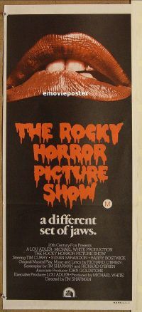 f054 ROCKY HORROR PICTURE SHOW Australian daybill movie poster '75 Curry