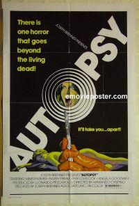 f292 AUTOPSY one-sheet movie poster '77 Mimsi Farmer, Barry Primus