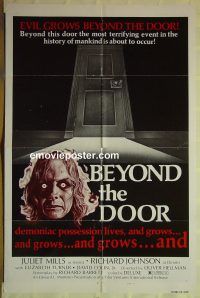 f305 BEYOND THE DOOR style B one-sheet movie poster '74 Juliet Mills