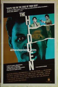 f501 HIDDEN one-sheet movie poster '87 Kyle MacLachlan, Michael Nouri
