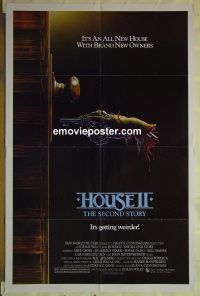 f507 HOUSE 2 one-sheet movie poster '87 Royal Dano, great horror art!