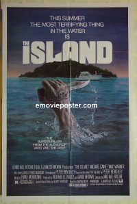 f539 ISLAND one-sheet movie poster '80 Peter Benchley, Michael Caine