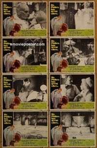 f077 ABOMINABLE DR PHIBES 8 movie lobby cards '71 Vincent Price