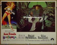 f193 BARBARELLA movie lobby card #6 '68 Jane Fonda, Roger Vadim
