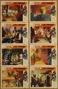 f101 EVIL OF FRANKENSTEIN 8 movie lobby cards '64 Peter Cushing