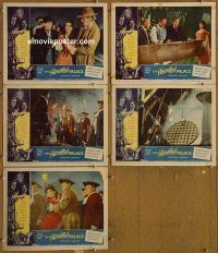 f155 HAUNTED PALACE 5 movie lobby cards '63 Vincent Price, Chaney