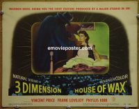 f221 HOUSE OF WAX movie lobby card #7 '53 great 3D image!