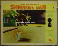 f225 INCREDIBLE SHRINKING MAN movie lobby card #5 '57 great image!