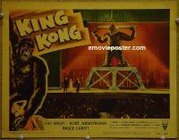 f228 KING KONG movie lobby card #5 R56 King Kong in chains!