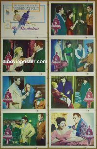 f121 MR SARDONICUS 8 movie lobby cards '61 William Castle