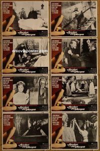 f122 MURDERS IN THE RUE MORGUE 8 movie lobby cards '71 E.A. Poe