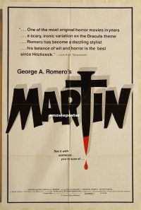 f591 MARTIN one-sheet movie poster '77 George Romero horror!