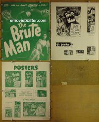 g131 BRUTE MAN vintage movie pressbook '46 green style!