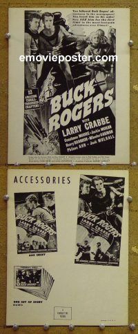 g133 BUCK ROGERS vintage movie pressbook R40s Buster Crabbe, serial