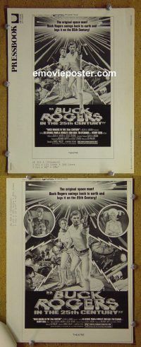 g134 BUCK ROGERS vintage movie pressbook '79 comic strip!