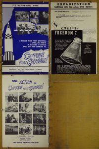 g153 CAPTURE THAT CAPSULE vintage movie pressbook '61 FBI ! CIA !