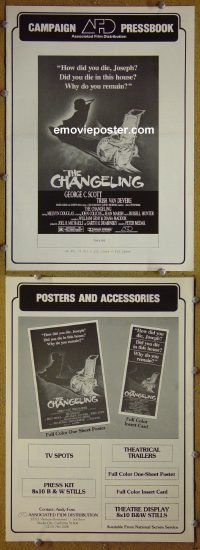 g171 CHANGELING vintage movie pressbook '80 George C. Scott, Van Devere