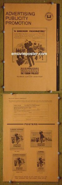 g185 COLOSSUS: THE FORBIN PROJECT vintage movie pressbook '70 Braeden, Clark