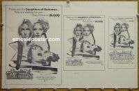 g233 DAUGHTERS OF DARKNESS vintage movie ad supplement '71 vampires!