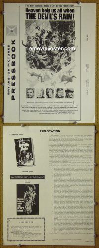 g258 DEVIL'S RAIN vintage movie pressbook '75 Ernest Borgnine, Shatner