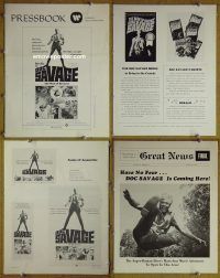 g267 DOC SAVAGE vintage movie pressbook '75 George Pal, Ron Ely