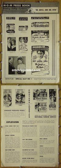 g275 DR JEKYLL & MR HYDE vintage movie pressbook R54 Spencer Tracy