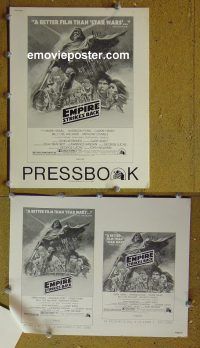 g297 EMPIRE STRIKES BACK vintage movie pressbook '80 George Lucas classic!