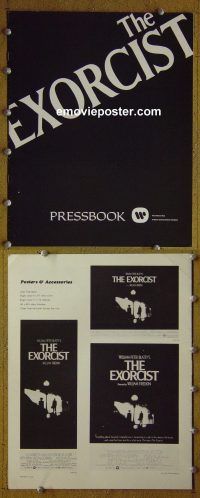 g302 EXORCIST vintage movie pressbook '74 William Friedkin, Von Sydow