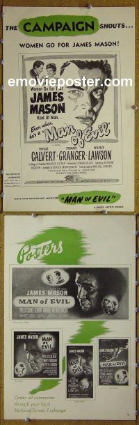g310 FANNY BY GASLIGHT vintage movie pressbook '48 Man of Evil!