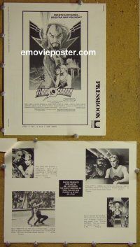 g324 FLASH GORDON vintage movie pressbook '80 Max Von Sydow