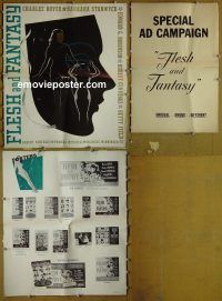 g326 FLESH & FANTASY vintage movie pressbook '42 Edward G. Robinson