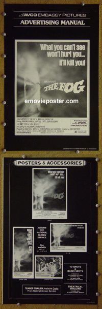g334 FOG vintage movie pressbook '80 John Carpenter horror!