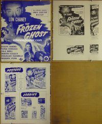 g357 FROZEN GHOST vintage movie pressbook '44 Lon Chaney Jr, Ankers