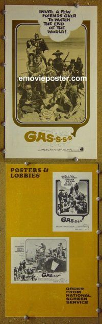g363 GASSSS vintage movie pressbook '70 AIP, Roger Corman