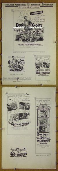 g365 GHOST & MR CHICKEN vintage movie pressbook '65 Don Knotts