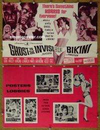 g367 GHOST IN THE INVISIBLE BIKINI vintage movie pressbook '66 Boris Karloff
