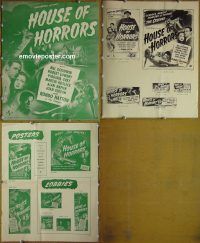 g411 HOUSE OF HORRORS vintage movie pressbook '46 Rondo Hatton, Universal!