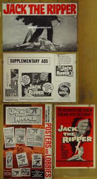 g453 JACK THE RIPPER vintage movie pressbook '60 Patterson, Byrne