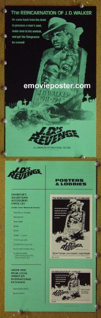 g456 JD'S REVENGE vintage movie pressbook '76 Louis Gossett Jr.