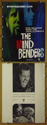 g563 MIND BENDERS English vintage movie pressbook '63 Dirk Bogarde