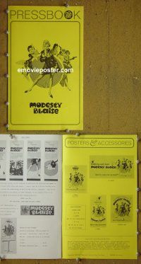 g565 MODESTY BLAISE vintage movie pressbook '66 Monica Vitti, Stamp
