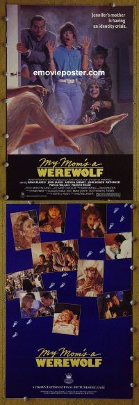 g590 MY MOM'S A WEREWOLF vintage movie pressbook '89 werewolf comedy!