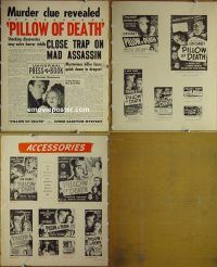 g628 PILLOW OF DEATH vintage movie pressbook '45 Lon Chaney Jr.