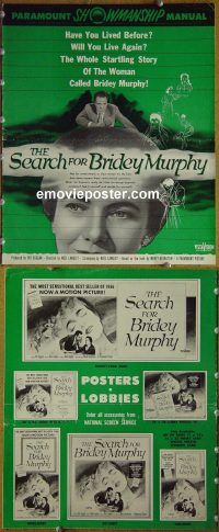 g663 SEARCH FOR BRIDEY MURPHY vintage movie pressbook '56 Wright, Hayward