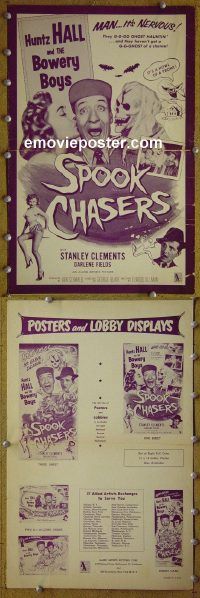 g682 SPOOK CHASERS vintage movie pressbook '57 Bowery Boys