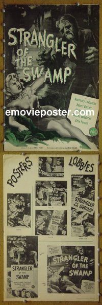 g689 STRANGLER OF THE SWAMP vintage movie pressbook '46 Blake Edwards