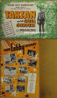 g693 TARZAN & THE GREEN GODDESS vintage movie pressbook '38 Herman Brix
