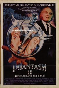 f644 PHANTASM 2 DS one-sheet movie poster '88 the ball is back!